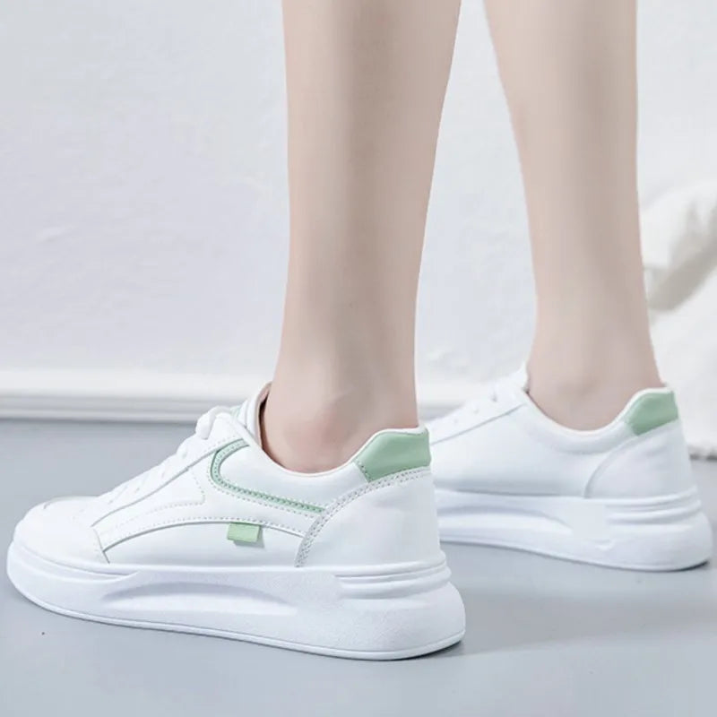 Contemporary Women's Lace-Up Sneaker – Fashion-Forward Silhouette, Premium Comfort Construction, and Versatile Styling for Daily Casual Wear