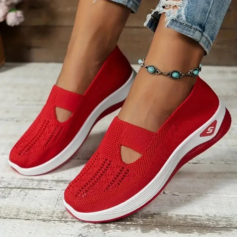 The Premium Orthopedic Women's Slip-On Sneaker – Ultra-Lightweight, Breathable Mesh Construction, and Non-Slip Soft Soles for Ultimate Summer Walking Comfort