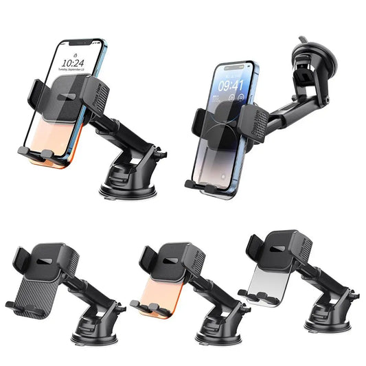 Car Cell Phone Holder Cellphone Mount for Dashboard Windshield Auto Dash Mobile IPhone Support Car Accessories