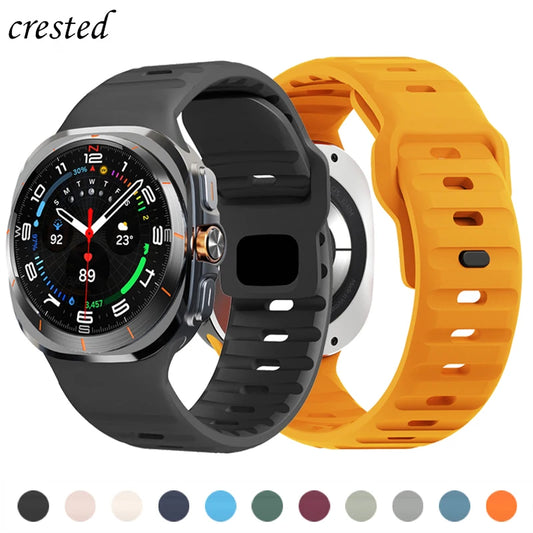 Sport Silicone For Samsung Galaxy Watch 7 Ultra Strap 47mm Accessories correa Bracelet For Samsung Galaxy Watch ultra band 47 mm