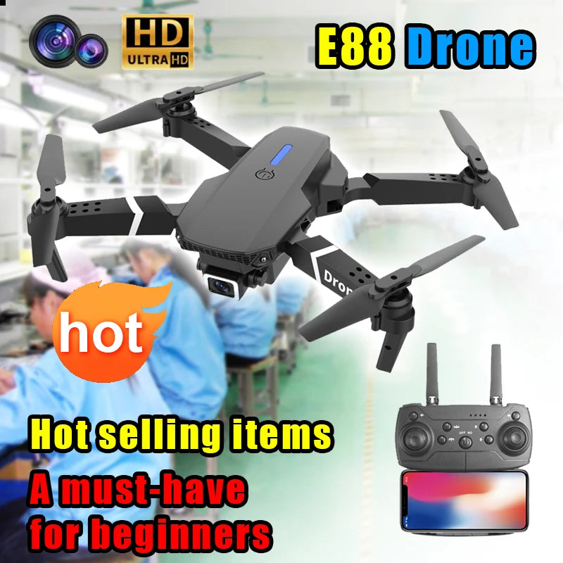 New Drone 2.4G RC Quadcopter Drone 5G FPV WiFi Easy Foldable With Mod Altitude Resistance NO Camera Wide-angle Shooting Boy Toy