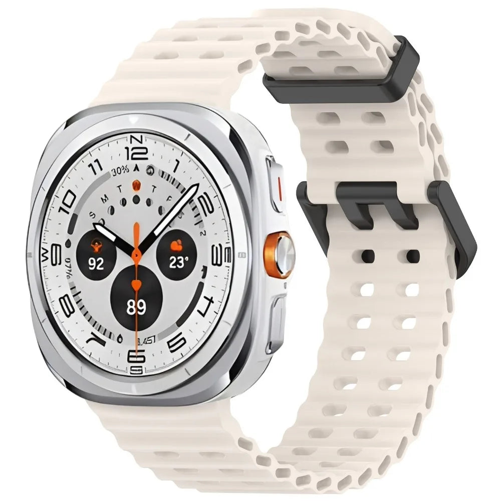 Ocean Silicone Band for Samsung Galaxy Watch 8-7 Ultra 47mm Original Wristband Correa for Samsung Galaxy Watch Ultra 47mm Strap