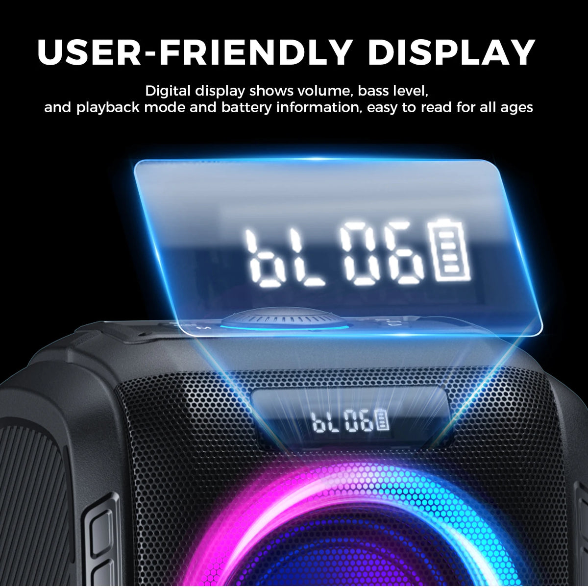 W-KING T9PRO 120W Large Bluetooth Speaker Loudest/Massive 120dB/12 Custom Bass, BT 5.3 Big Party Boombox Portable Speaker Wireless