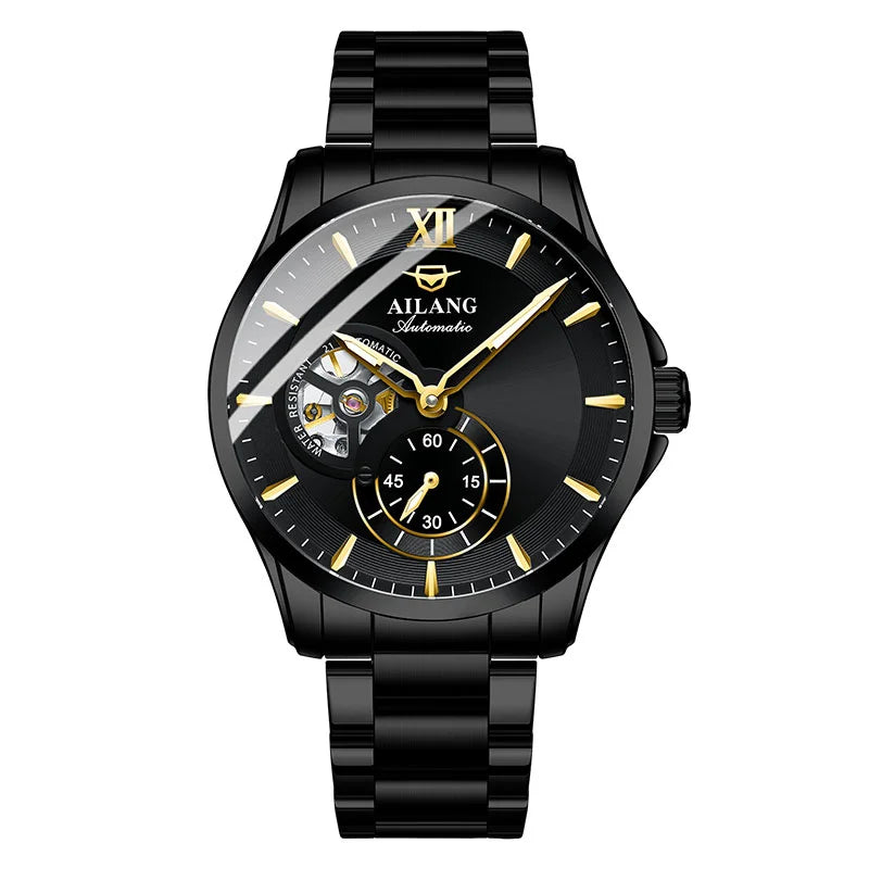 Watches for Men Tourbillon Skeleton Luminous Luxury Mechanical Self Winding Men's Wrist Watch Waterproof