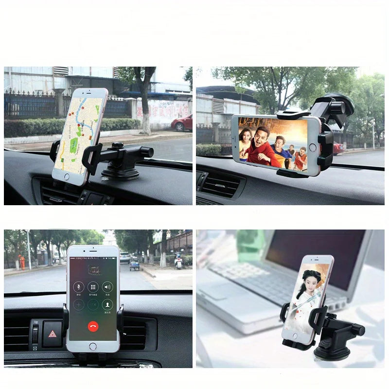 Universal car phone holder - featuring a retractable and foldable design to enhance the driving experience