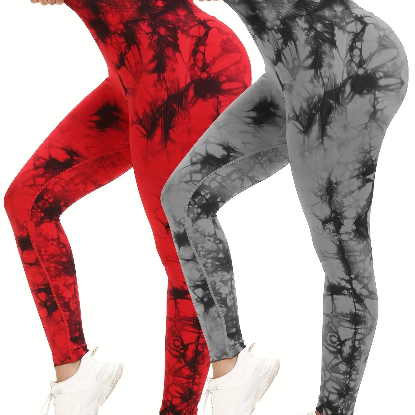 Women’s Seamless Tie-Dye High Waisted Hip Lifting Leggings, Comfortable Fit The Gym or Home