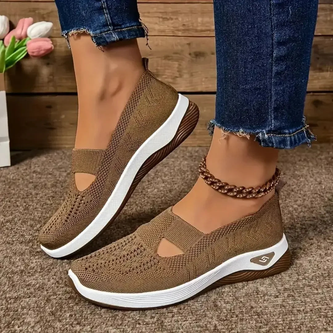 The Premium Orthopedic Women's Slip-On Sneaker – Ultra-Lightweight, Breathable Mesh Construction, and Non-Slip Soft Soles for Ultimate Summer Walking Comfort