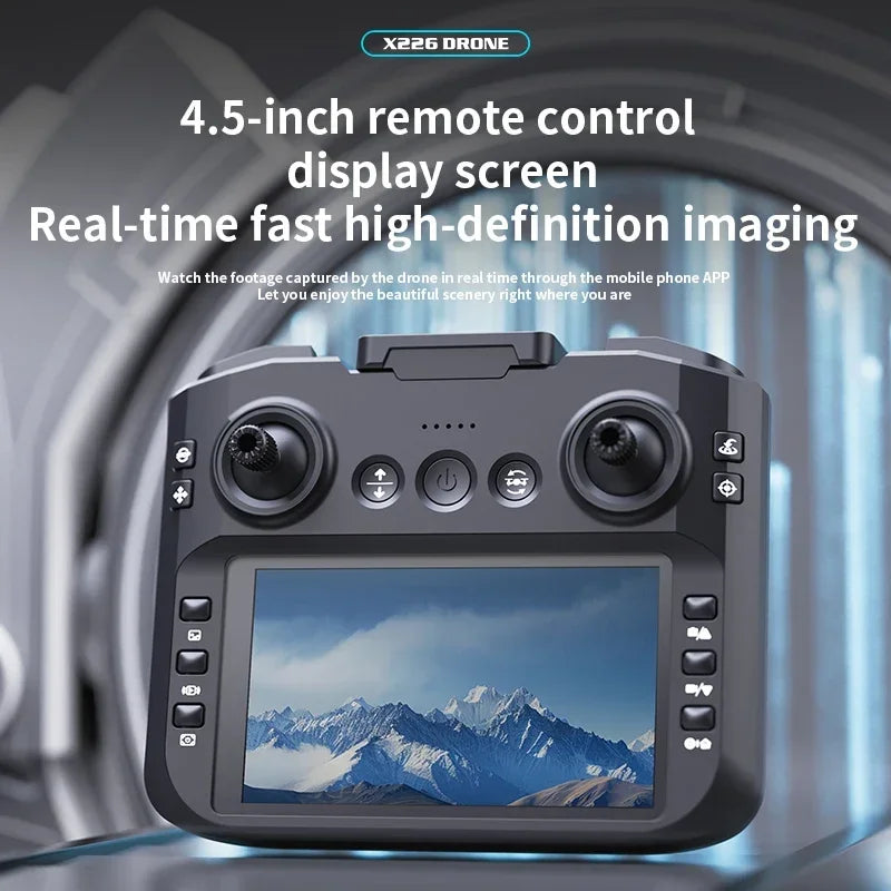Drone X226/X226VR Drones 8K Profession HD Wide Angle Camera WiFi FPV RC Helicopter Large Screen Foldable Quadcopter