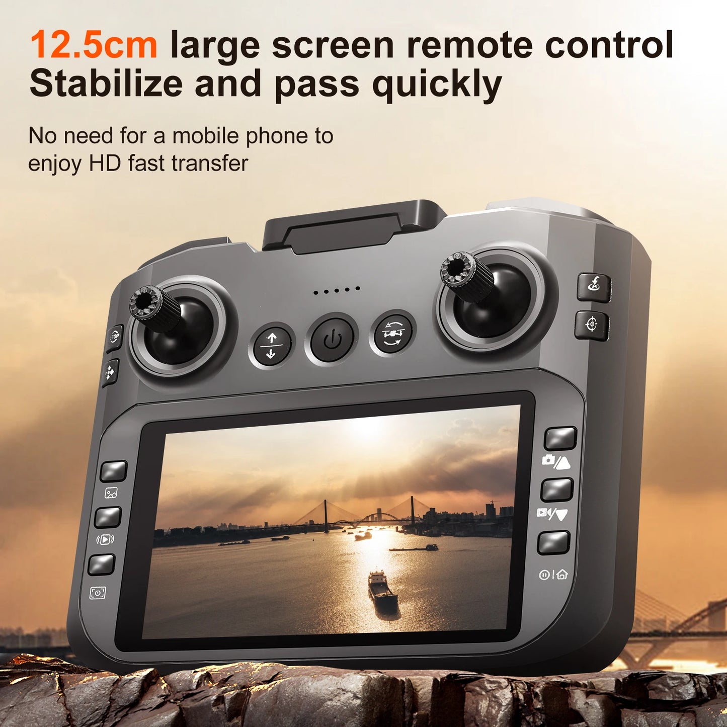 S156 Mini Drone 8K HD Aerial Photography Dual-Camera Dron With Screen Omnidirectional Brushless Motor Drone RC Toy Gift