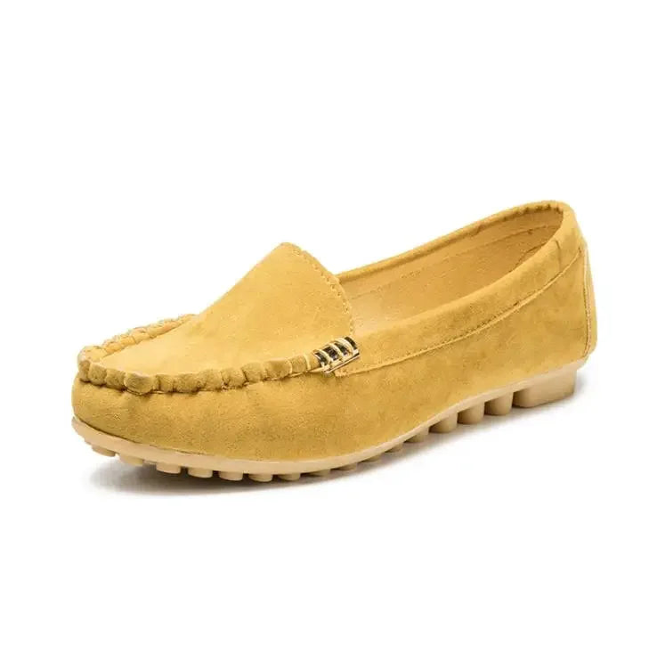 Women's Casual Spring and Autumn Flat Loafers Non-slip Soft Denim Flat Shoes