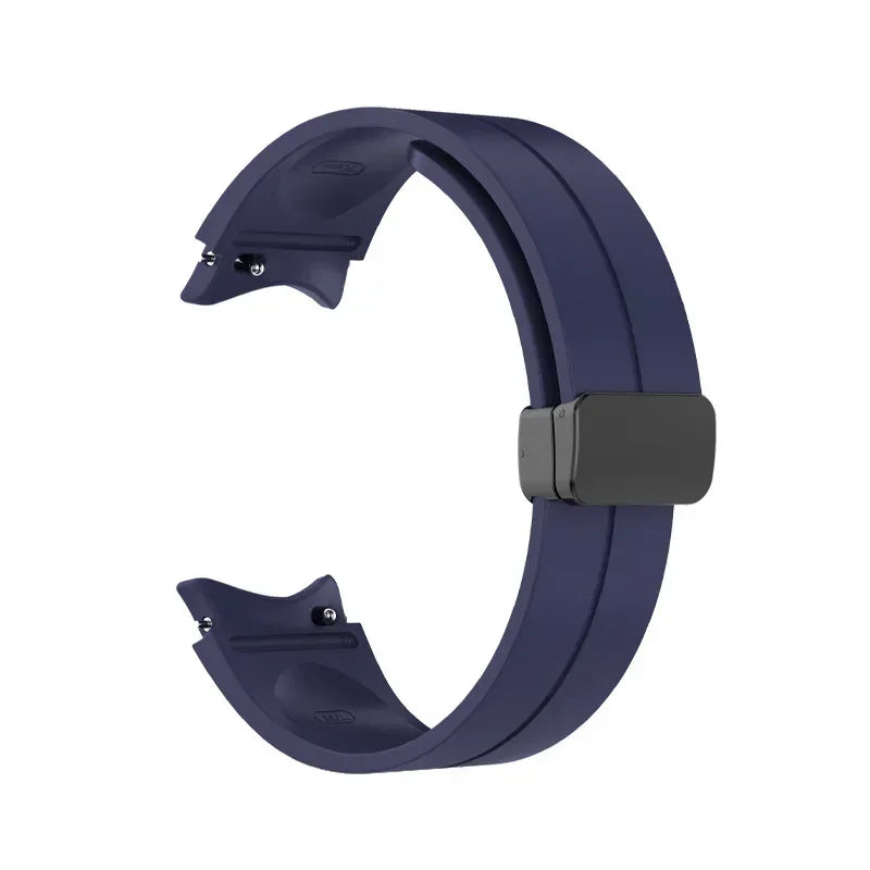 Silicone Magnetic Buckle Strap For Samsung Galaxy Watch 7 FE 5 Pro 40/44mm 45mm Band Watch 6 Classic 43 47mm Sport Watchband