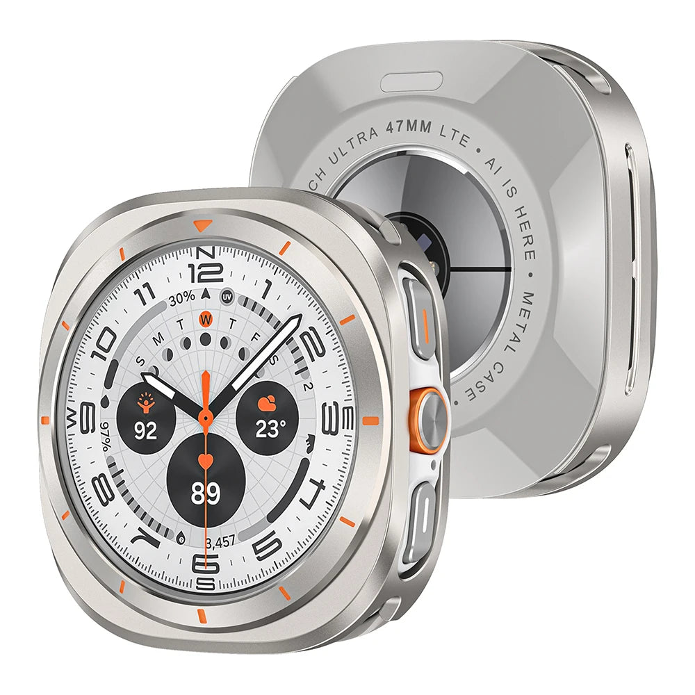 Aluminium Alloy Metal Bumper for Samsung Galaxy Ultra Watch 7 Ultra 47mm Protective Case Cover for Samsung Galaxy Watch Ultra