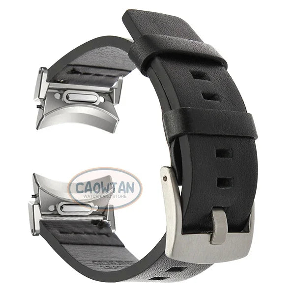 No Gaps Leather Band for Samsuang Galaxy Watch 6 5 4 40 44mm Quick fit Magnetic Buckle Strap for Galaxy Watch6 4 classic 43 47mm