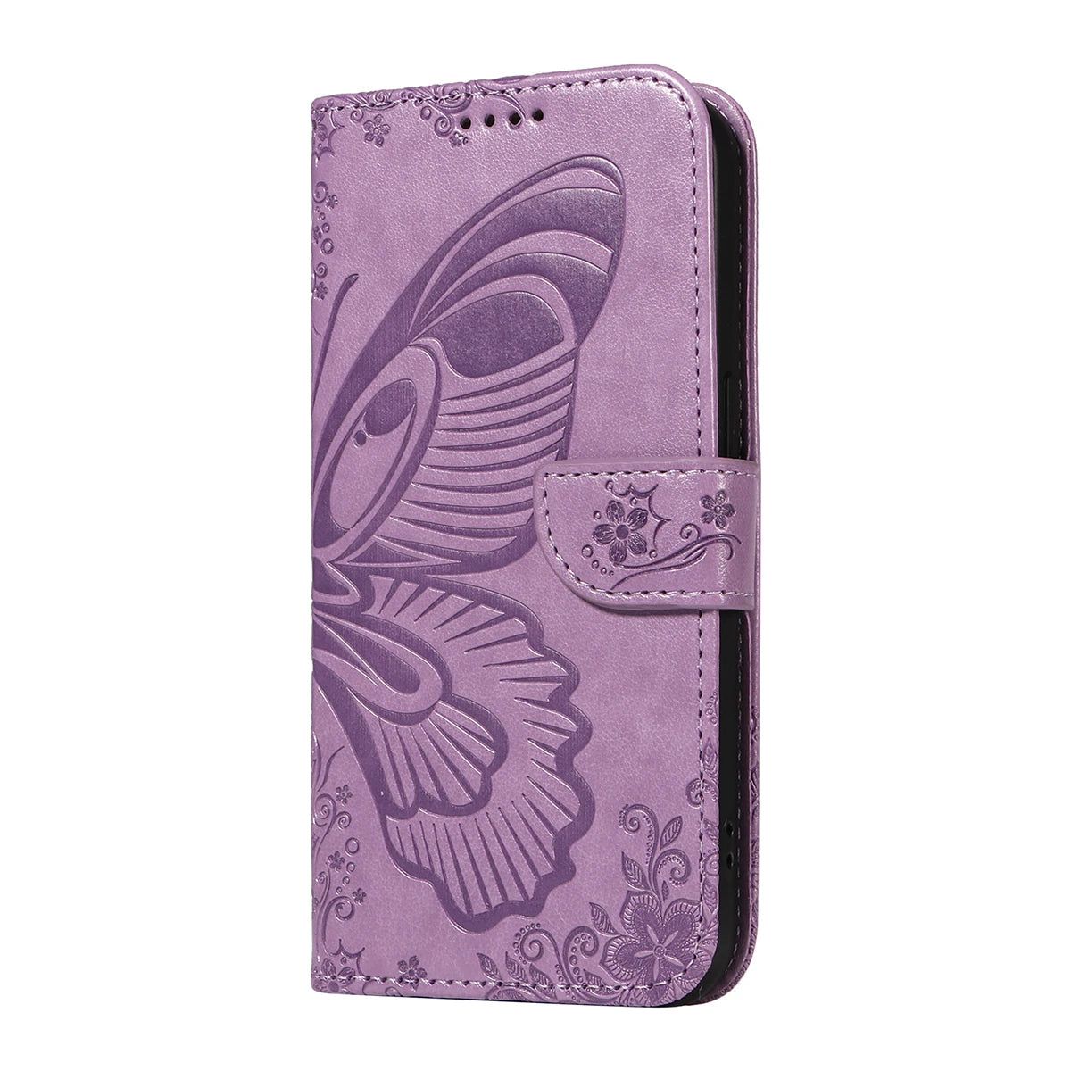 Magnetic Leather Wallet Flip Case for Samsung Galaxy S26 Plus Edge Ultra Phone Book Cover WIth Stand 3D Embossed Butterfly