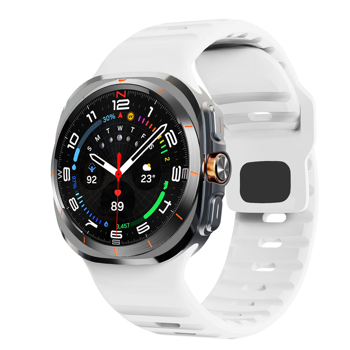 Sport Silicone For Samsung Galaxy Watch 7 Ultra Strap 47mm Accessories correa Bracelet For Samsung Galaxy Watch ultra band 47 mm