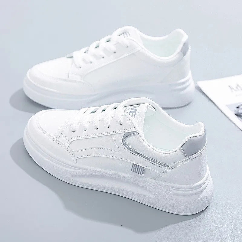 Contemporary Women's Lace-Up Sneaker – Fashion-Forward Silhouette, Premium Comfort Construction, and Versatile Styling for Daily Casual Wear