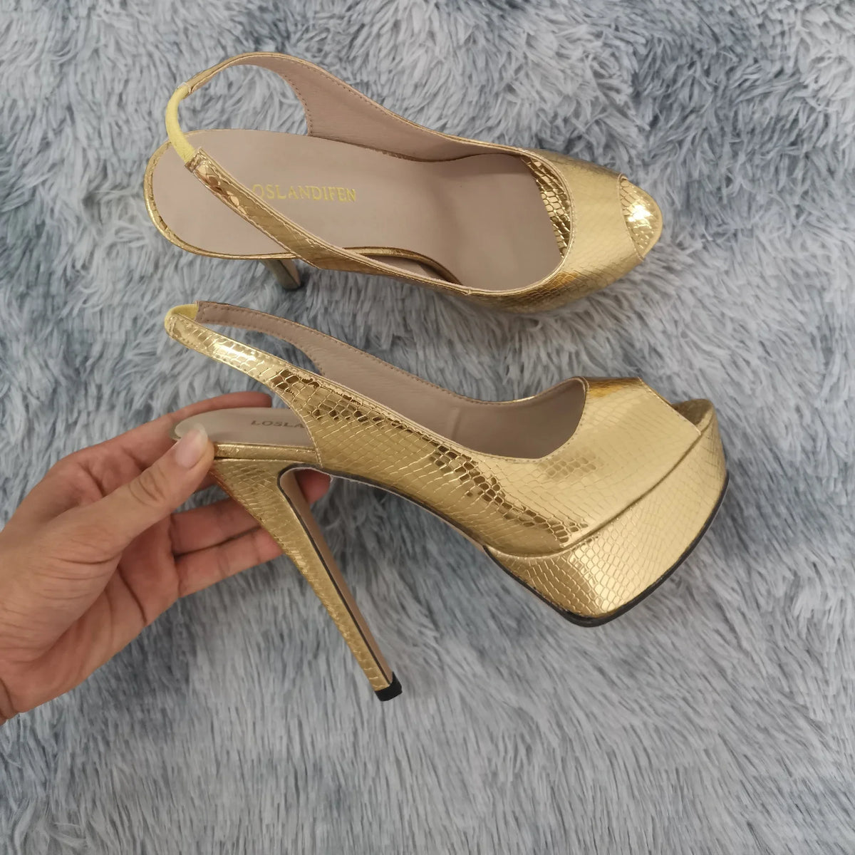 Women Platform High Heels Sexy Open Toe Sandals Shoes