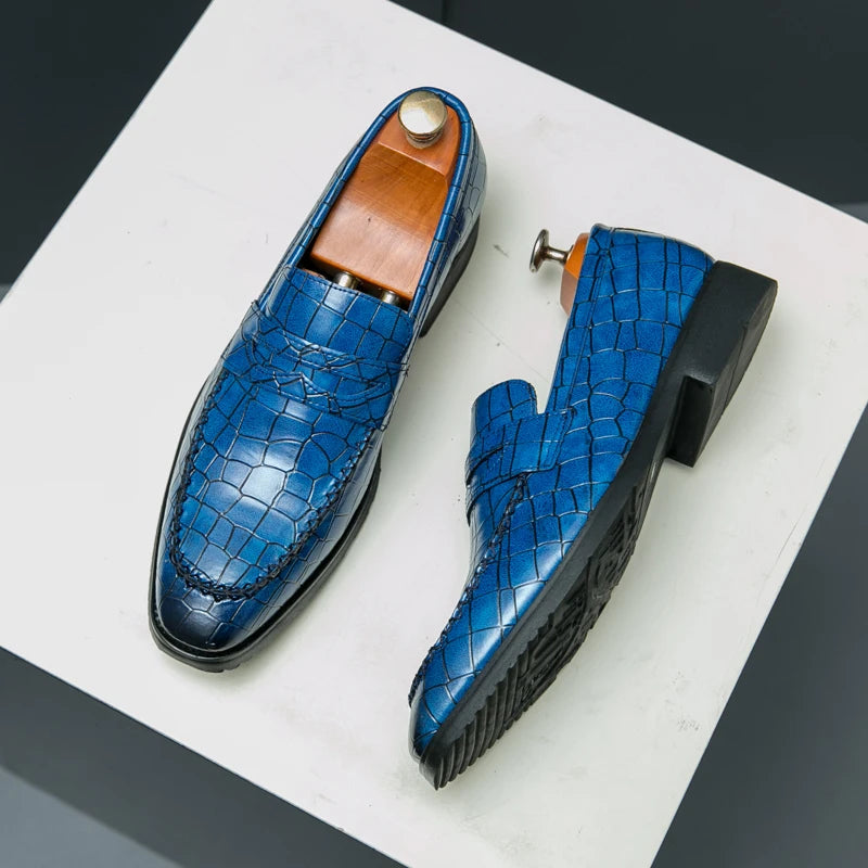 Classic Men's Casual Driving Loafers – Comfortable, Fashionable Moccasins in Leather for Business, and Weddings