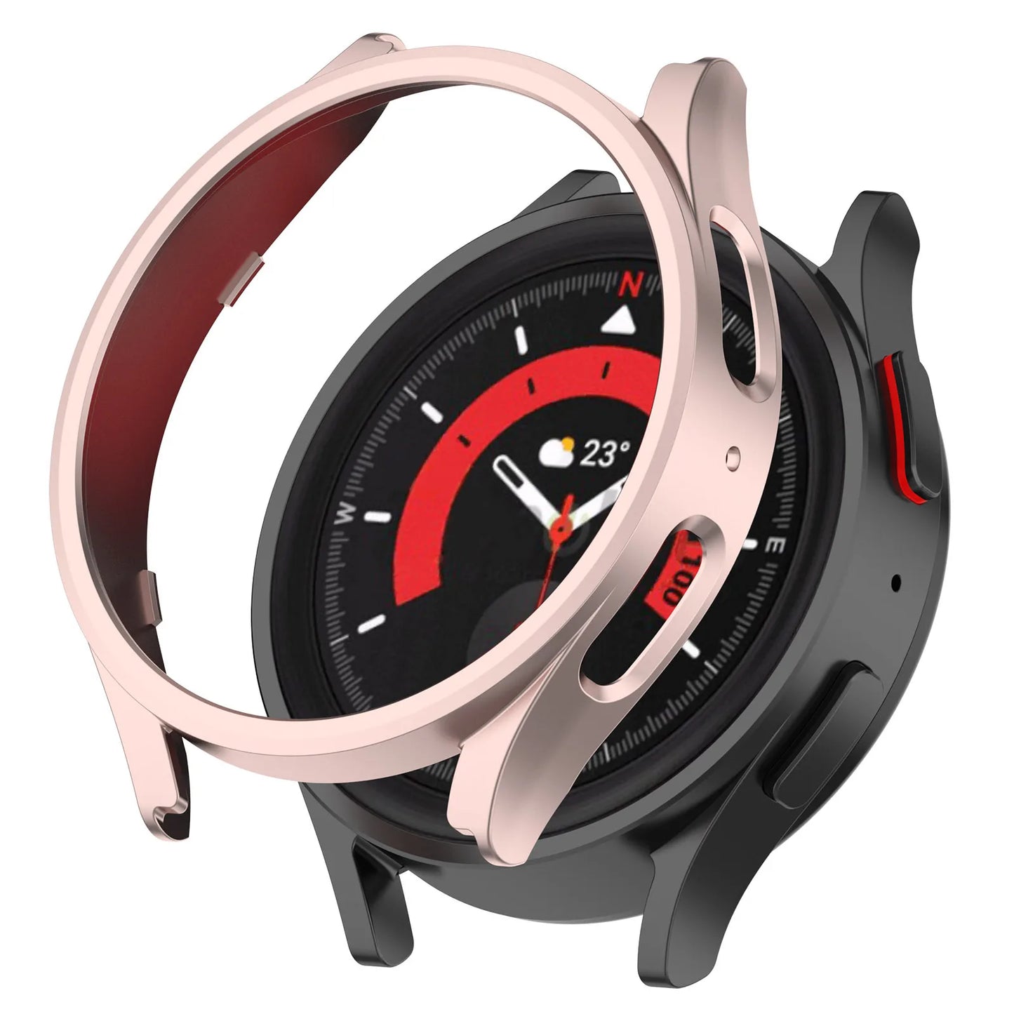 Smartwatch Cover For Samsung galaxy watch 5 pro 45mm PC Watchcase for galaxy watch 5pro watch5pro 45mm case bumper Protector