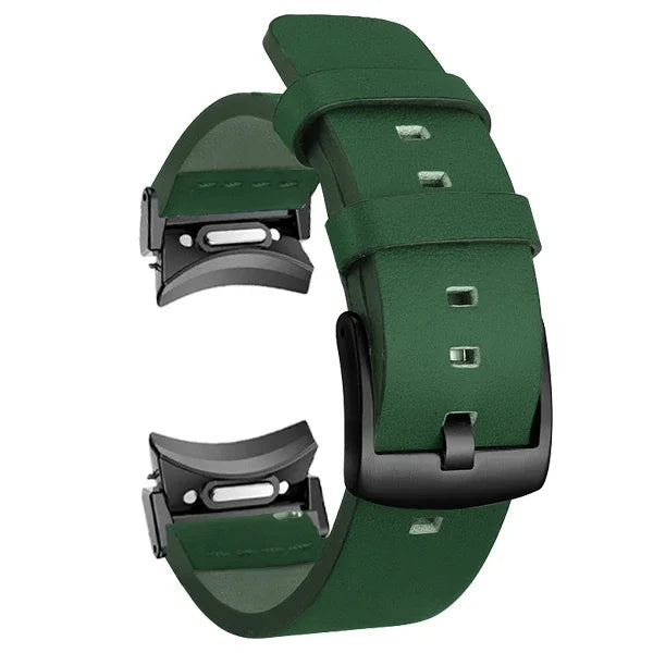 No Gaps Leather Band for Samsuang Galaxy Watch 6 5 4 40 44mm Quick fit Magnetic Buckle Strap for Galaxy Watch6 4 classic 43 47mm