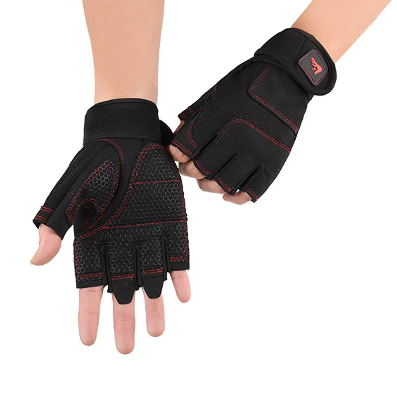 Dumbbell Gloves for Men Women Weightlifting Crossfit Bodybuilding Workout Sports Gym Training Gloves Non-slip Wrist Protector