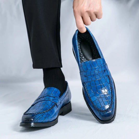 Classic Men's Casual Driving Loafers – Comfortable, Fashionable Moccasins in Leather for Business, and Weddings