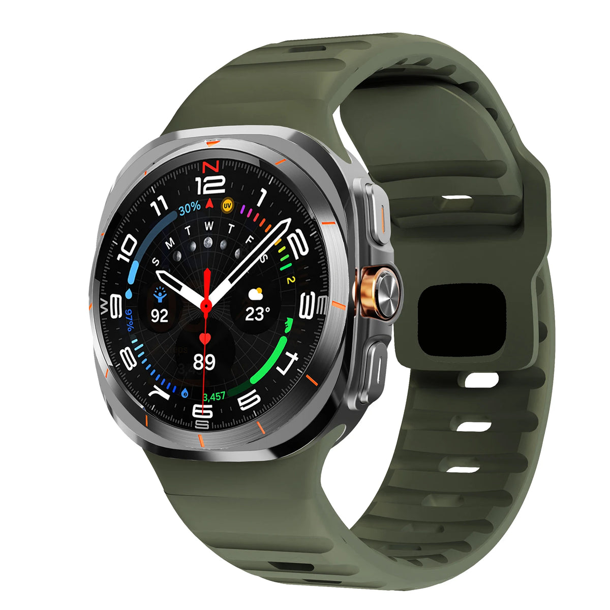 Sport Silicone For Samsung Galaxy Watch 7 Ultra Strap 47mm Accessories correa Bracelet For Samsung Galaxy Watch ultra band 47 mm