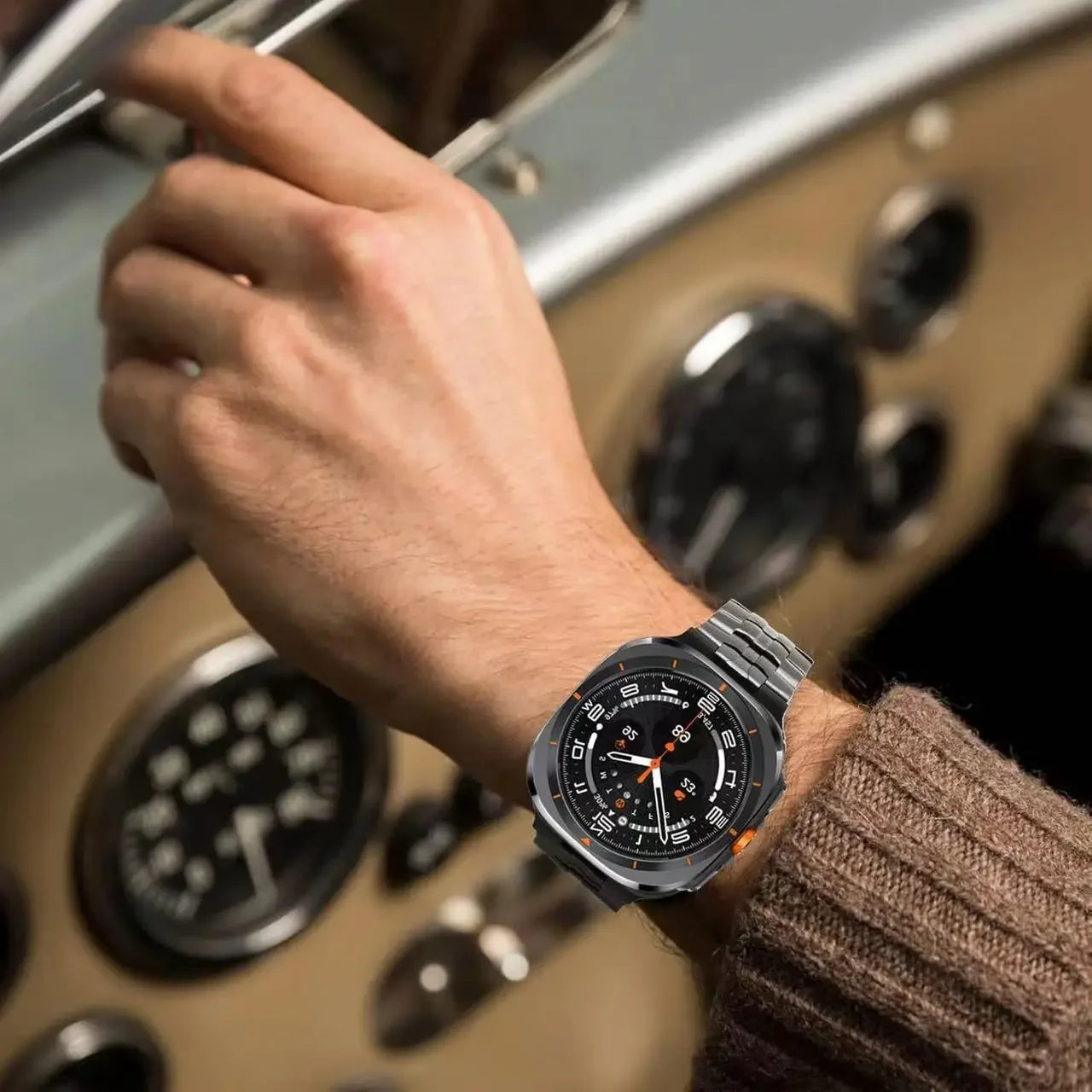 Titanium Band for Samsung Galaxy Watch Ultra 47mm Men Bracelet Luxury Metal Strap for samsung 7 ultra Galaxy Ultra 47MM Correa