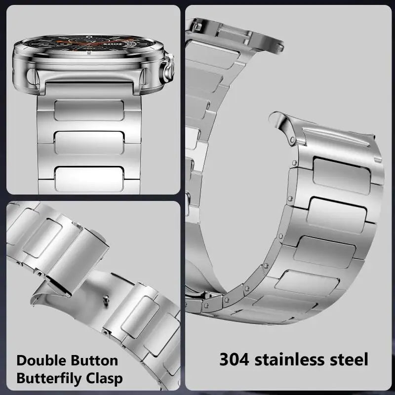 Stainless Steel Strap For Samsung Galaxy Watch Ultra 47mm No Gaps Replacement Bracelet For Samsung Galaxy Watch 7 Ultra 47mm