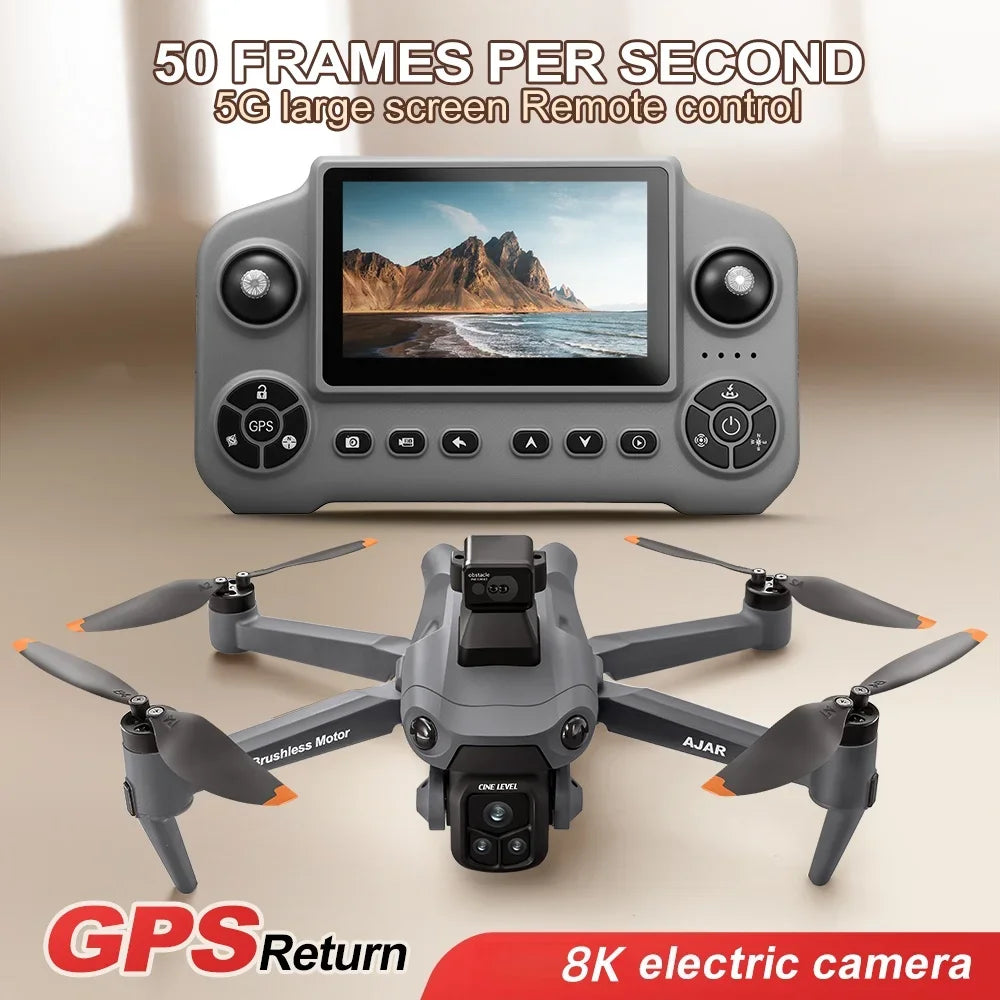 V918MAX GPS drone, 1080P dual cameras, 5MP anti shake, 4.3-inch large screen remote, long endurance.