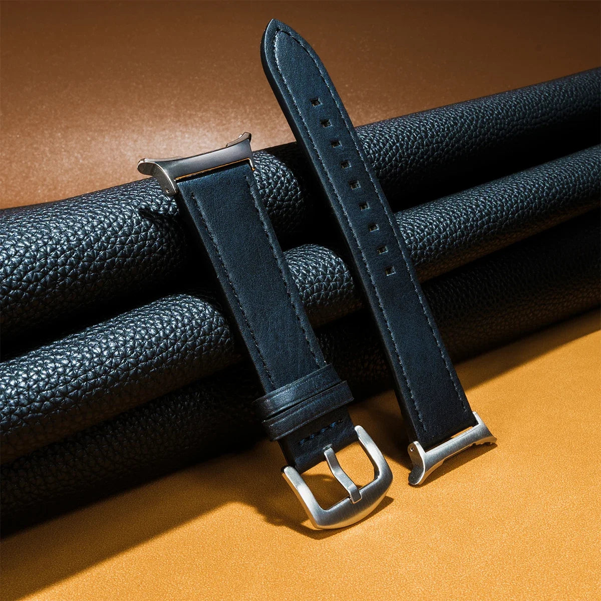 No Gaps Leather Strap for Samsung Galaxy Watch 7 Ultra 47mm Wristband Bracelet for Galaxy Watch 7 Ultra 47mm Quick Business Band