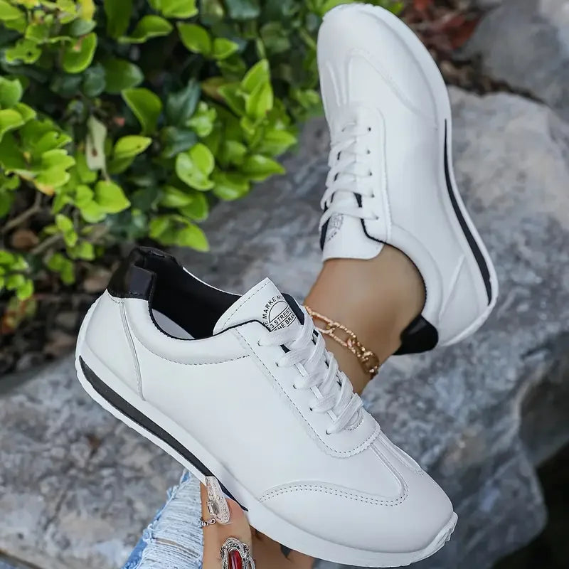 Roman Luxury Designer Women's Sneaker – Contemporary Low-Heel Silhouette, Premium Fashion Finish, and Engineered Comfort for Autumn Styling and Active Wear