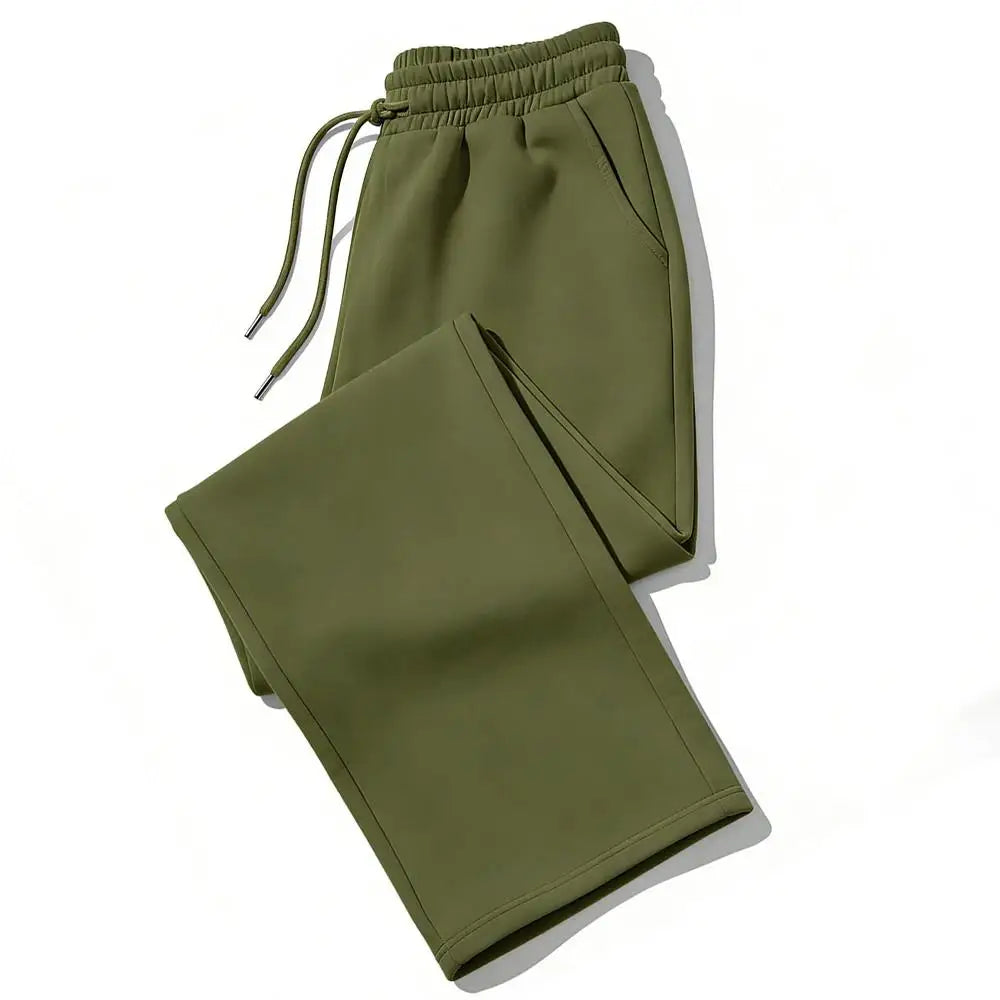 Mens Sweatpants Straight Fit Joggers for Sports and Streetwear Loose Oversized Casual Pant Drawstring Multi-pocket Men Long Pant