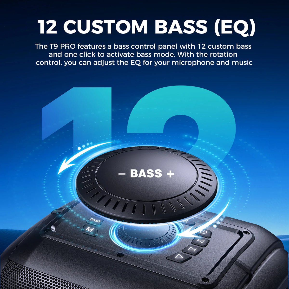 W-KING T9PRO 120W Large Bluetooth Speaker Loudest/Massive 120dB/12 Custom Bass, BT 5.3 Big Party Boombox Portable Speaker Wireless