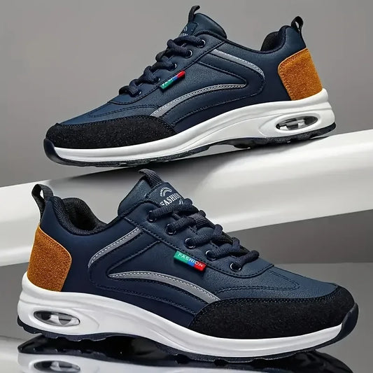 Men's Premium Outdoor Hiking Sneakers, Breathable, Shock-Absorbing Camping Sneakers featuring a Reinforced Toe Cap for Extreme Durability
