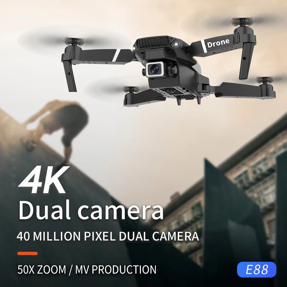 New Drone 2.4G RC Quadcopter Drone 5G FPV WiFi Easy Foldable With Mod Altitude Resistance NO Camera Wide-angle Shooting Boy Toy