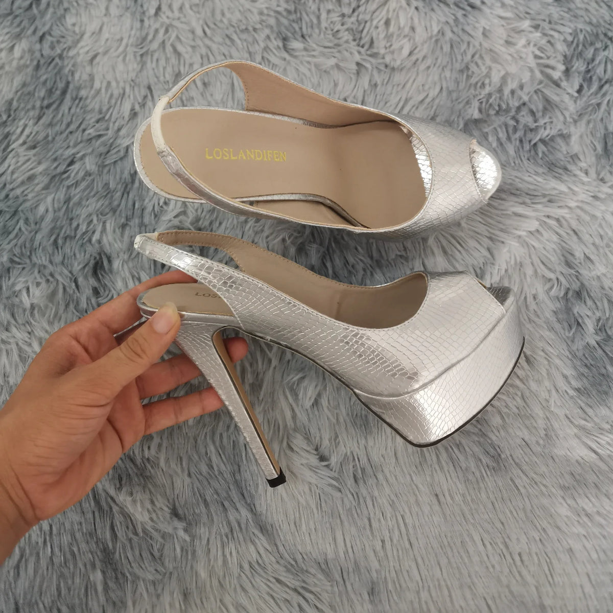 Women Platform High Heels Sexy Open Toe Sandals Shoes