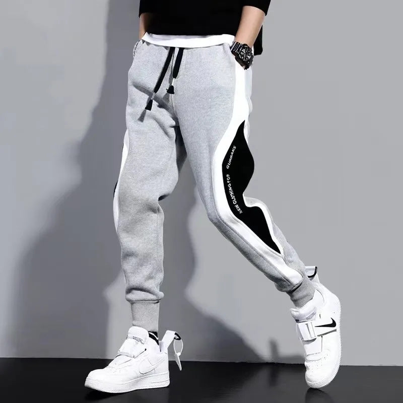 2025 Men's Athletic Trainning Joggers Casual Loose Fit Sweatpants Spring Fall Pants Elastic Waist Drawstring Trousers