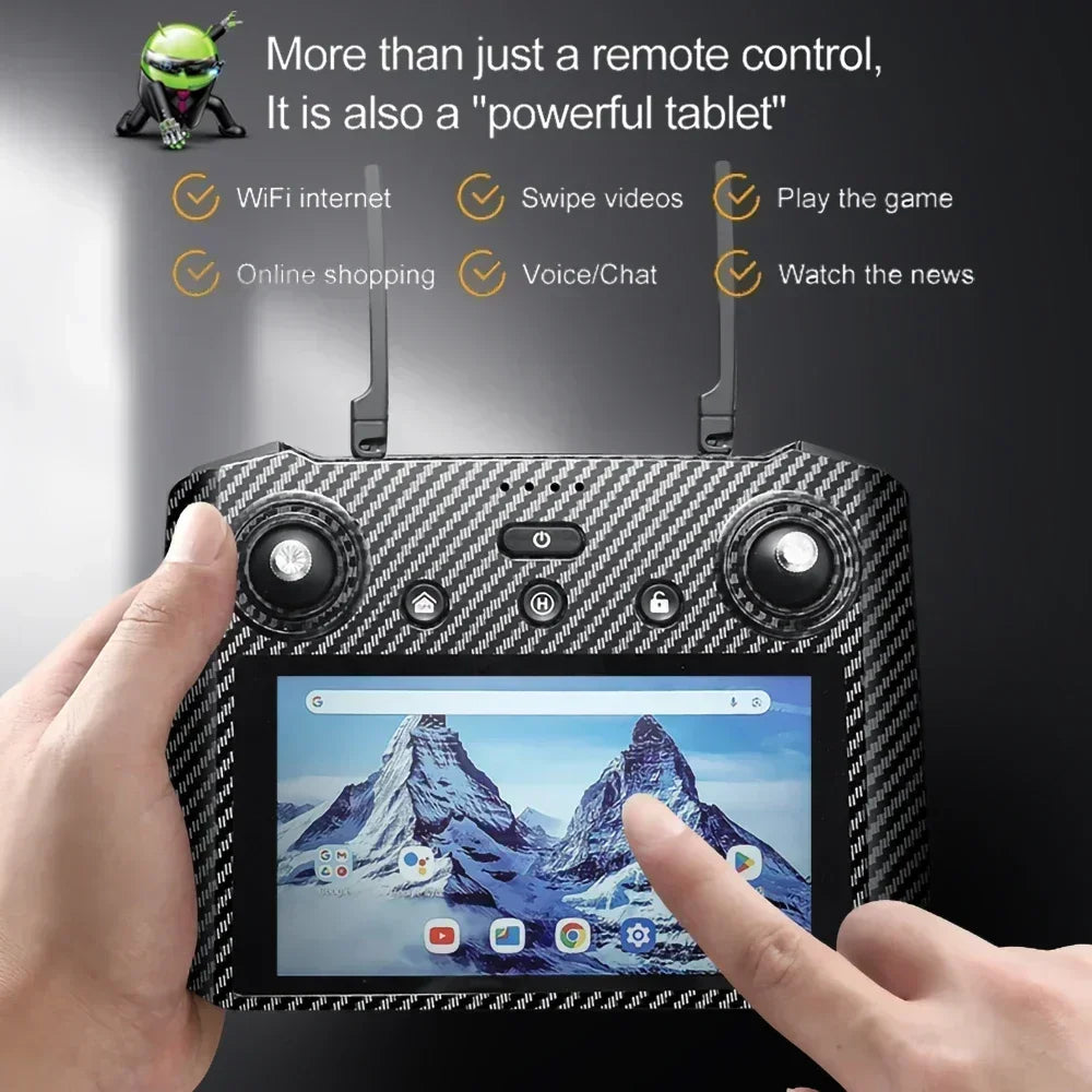 AE86 PRO MAX Professional Drone 10KM 3-Axis Gimbal RC Quadcopter 8K FPV Dual Camera GPS Obstacle Avoidance Drone with LED Screen