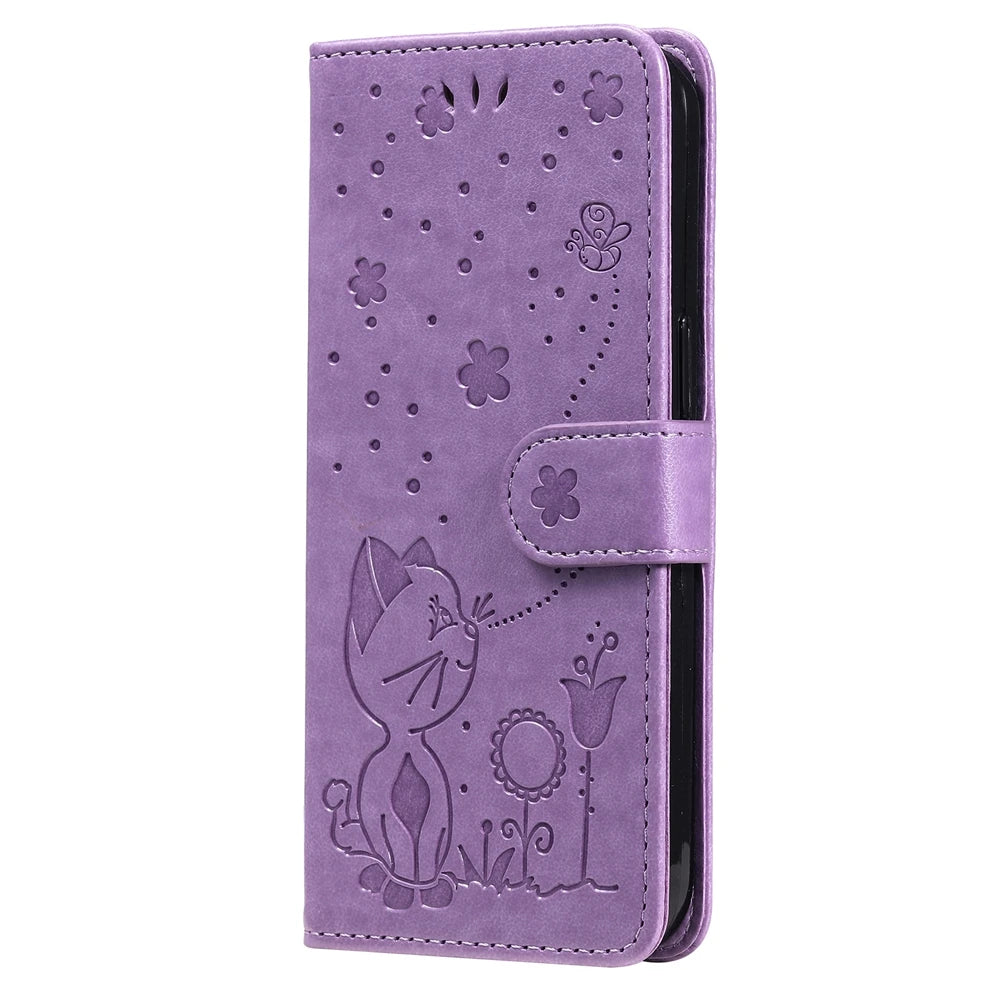 Magnetic Leather Wallet Flip Case for Samsung Galaxy S26 Plus Edge Ultra Phone Book Cover WIth Stand 3D Embossed Butterfly