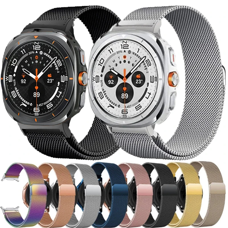 Magnetic Milanese Loop Strap For Samsung Galaxy Watch Ultra 2025 Stainless Steel Band For Samsung Galaxy Watch Ultra 47mm Correa