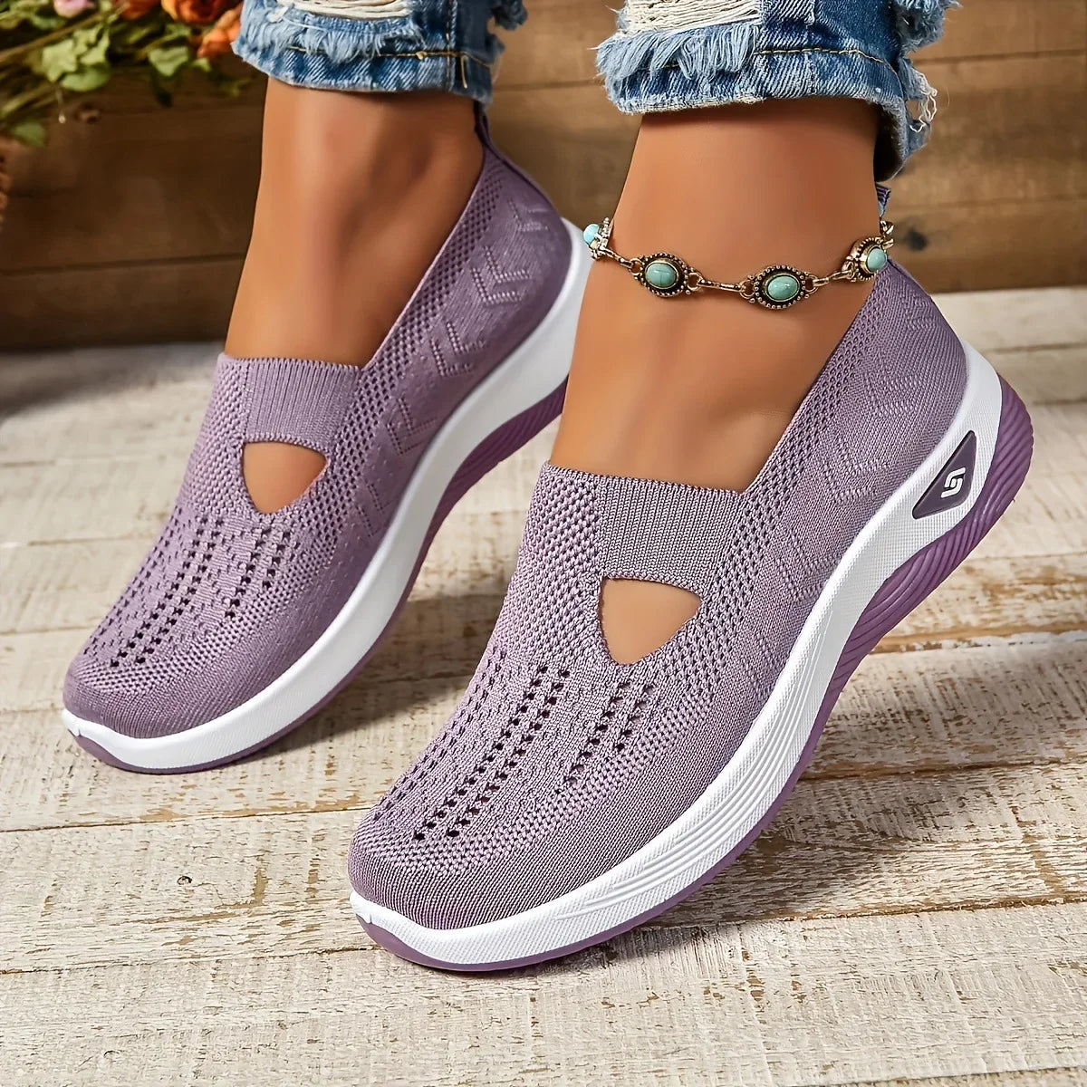 The Premium Orthopedic Women's Slip-On Sneaker – Ultra-Lightweight, Breathable Mesh Construction, and Non-Slip Soft Soles for Ultimate Summer Walking Comfort