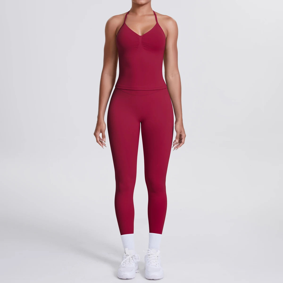 2 Piece Yoga Clothes Women Tracksuit Athletic Wear Pilates Fitness Suit Gym Workout Push Up Clothes Sports Bra Leggings Suit