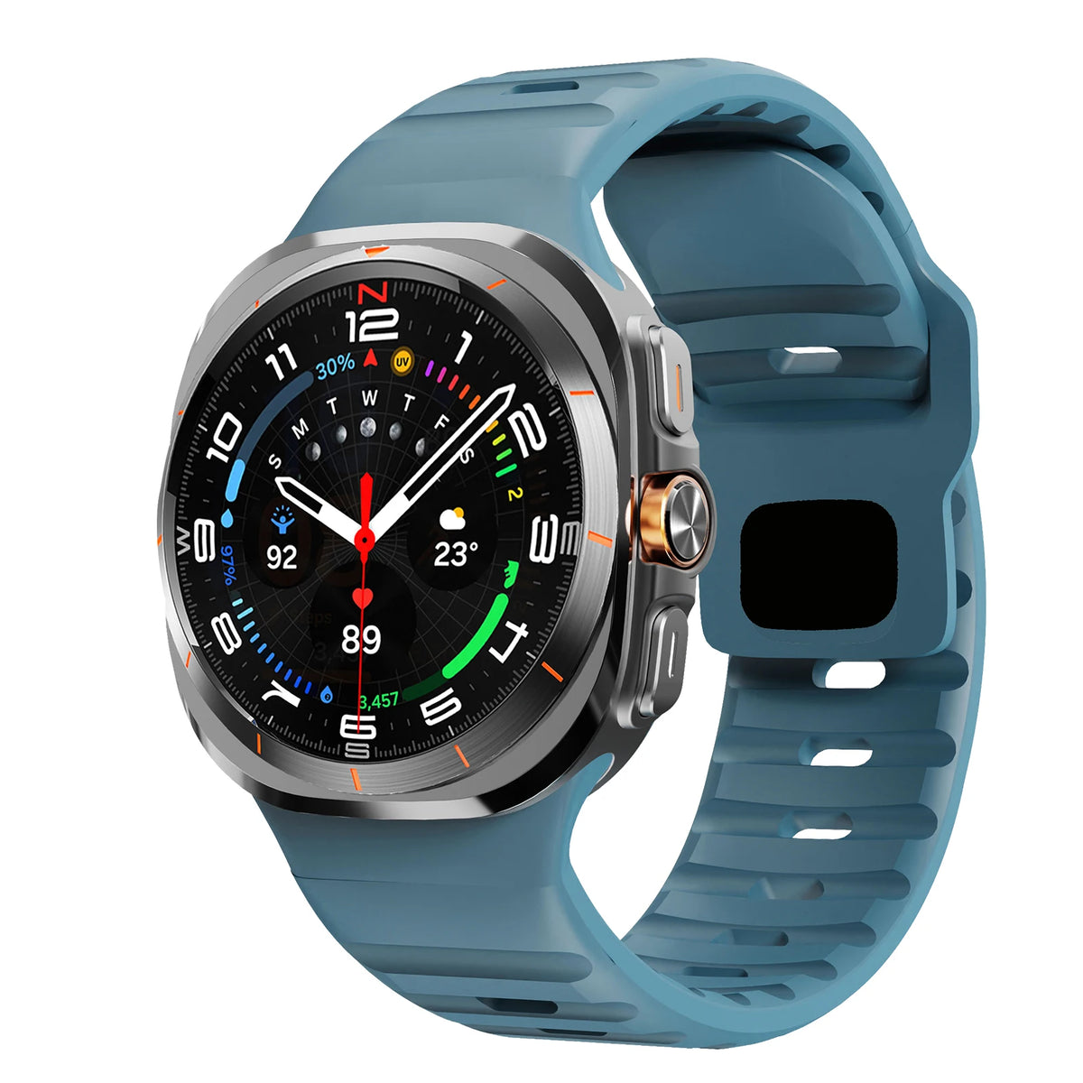 Sport Silicone For Samsung Galaxy Watch 7 Ultra Strap 47mm Accessories correa Bracelet For Samsung Galaxy Watch ultra band 47 mm