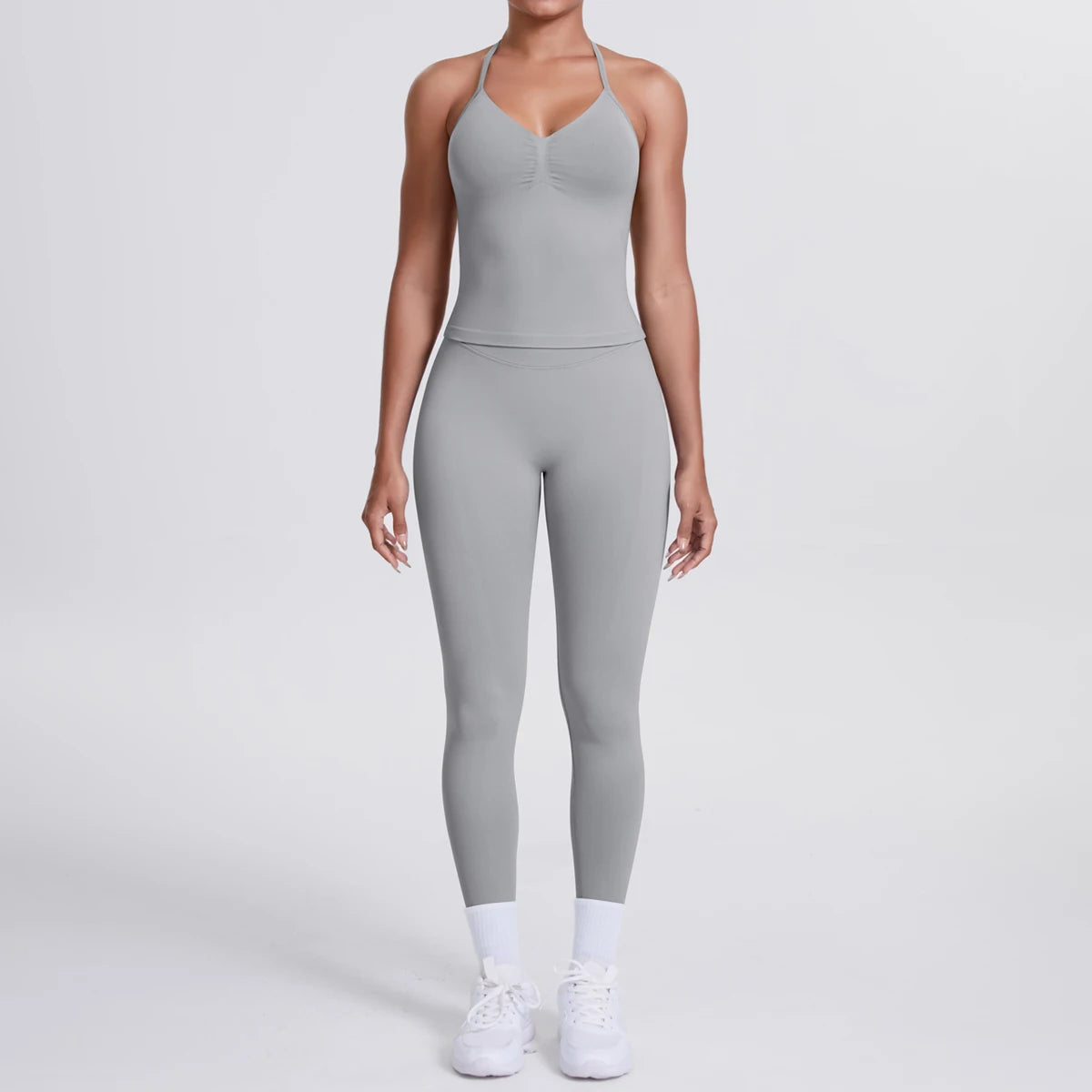 2 Piece Yoga Clothes Women Tracksuit Athletic Wear Pilates Fitness Suit Gym Workout Push Up Clothes Sports Bra Leggings Suit