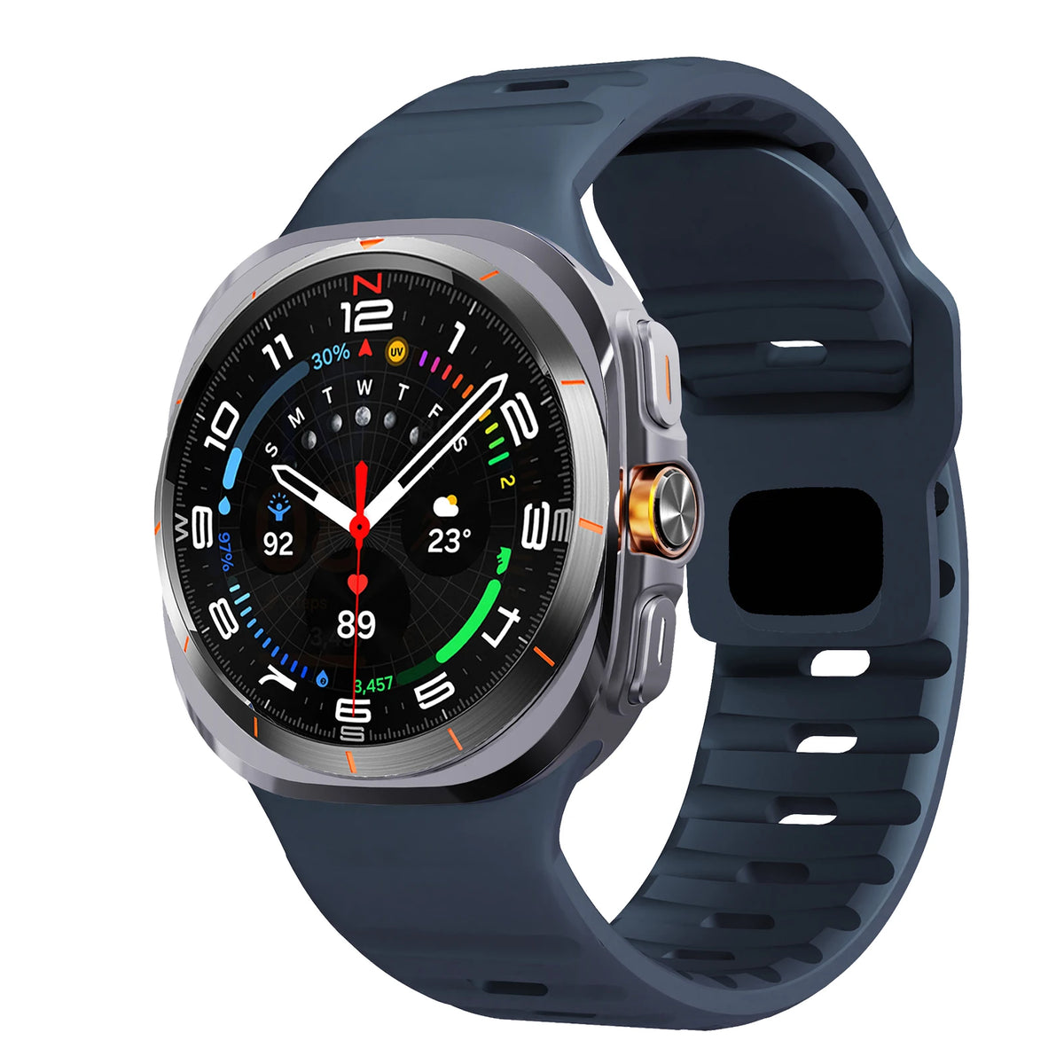 Sport Silicone For Samsung Galaxy Watch 7 Ultra Strap 47mm Accessories correa Bracelet For Samsung Galaxy Watch ultra band 47 mm