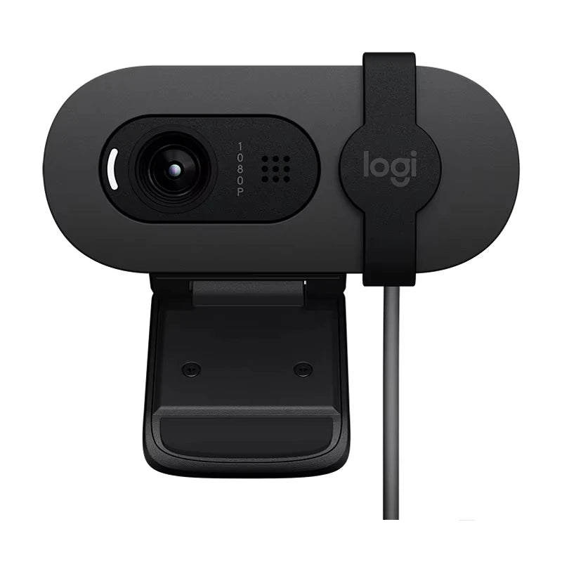 Logitech Brio 90 HD 1080p webcam with automatic light balancing, integrated privacy shutter, and built-in microphone Webcam