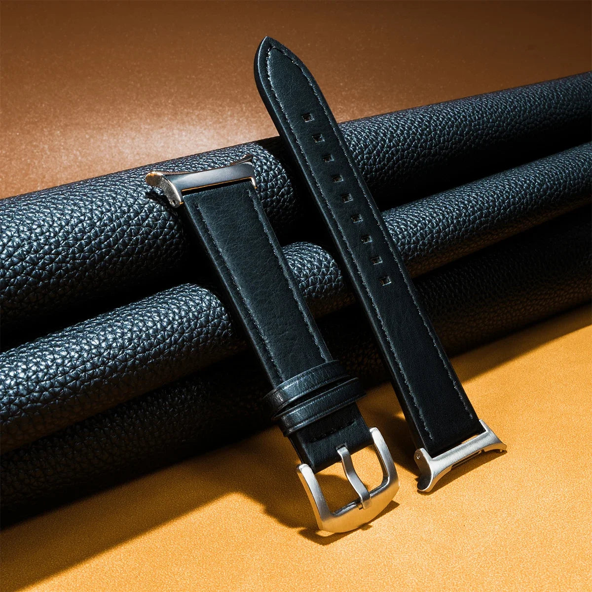 No Gaps Leather Strap for Samsung Galaxy Watch 7 Ultra 47mm Wristband Bracelet for Galaxy Watch 7 Ultra 47mm Quick Business Band