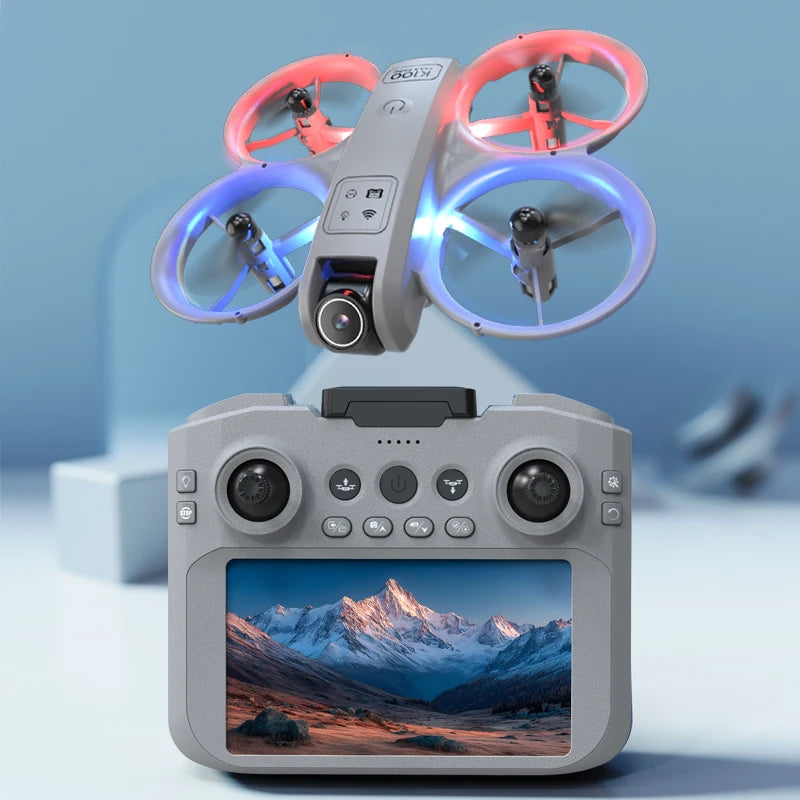 8K HD K100 MAX UAV Toy GPS Drones Large Screen Camera 5KM Range HD Dual Cameras Obstacle Avoidance Photography Quadcopter Gifts