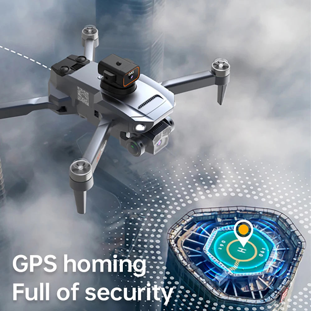 NEW D27 MAX Drone Professional 8K GPS HD Camera 5G WIFI FPV UAV with 4.5 Inch Screen Remote Control RC Drone 5KM Range